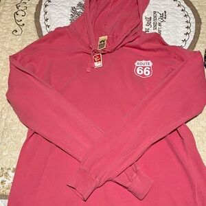 Route 66 Women's Pink Hoodie Top
